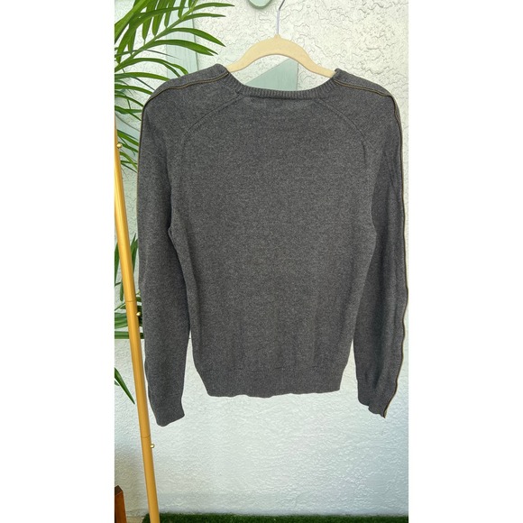 Armani Exchange Gray Sweater with Double Zippers - Size Small - Picture 7 of 11